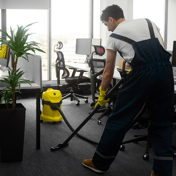 Professional cleaning service in East London team cleaning a modern office